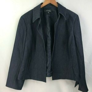 New Kasper Woman Navy Blue Dress Jacket Blazer
